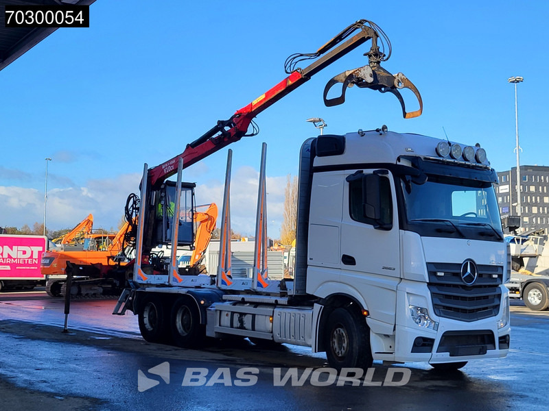 Mercedes-Benz Actros 2663 Actros 6X4 Timber truck FTG V10CX.81 wood crane Big-Axle Automatic Euro 6 - Tømmerbil, Lastbil med kran: billede 3 Mercedes-Benz Actros 2663 Actros 6X4 Timber truck FTG V10CX.81 wood crane Big-Axle Automatic Euro 6 - Tømmerbil, Lastbil med kran: billede 3