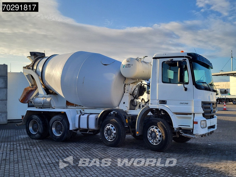 Mercedes-Benz Actros 3236 8X4 9m3 Stetter Mixer Retarder Steelsuspension Big-Axle Euro 3 - Betonbil: billede 3 Mercedes-Benz Actros 3236 8X4 9m3 Stetter Mixer Retarder Steelsuspension Big-Axle Euro 3 - Betonbil: billede 3