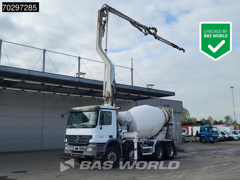 Mercedes-Benz Actros 3241 8X4 7m3 Putzmeister Mixer Big-Axle Steelsuspension Automatic Pompe+Mixer Euro 3 - Betonpumpe: billede 1 Mercedes-Benz Actros 3241 8X4 7m3 Putzmeister Mixer Big-Axle Steelsuspension Automatic Pompe+Mixer Euro 3 - Betonpumpe: billede 1