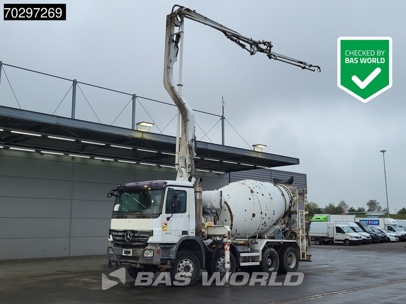Mercedes-Benz Actros 3241 8X4 7m3 Putzmeister Mixer Big-Axle Steelsuspension Automatic Pompe+Mixer Euro 4 - Betonpumpe: billede 1 Mercedes-Benz Actros 3241 8X4 7m3 Putzmeister Mixer Big-Axle Steelsuspension Automatic Pompe+Mixer Euro 4 - Betonpumpe: billede 1