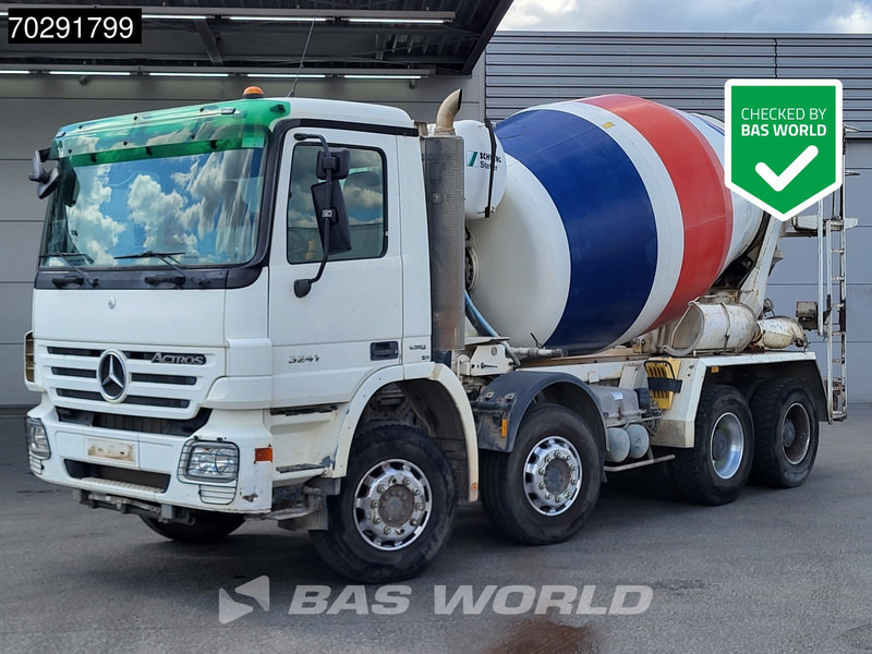 Mercedes-Benz Actros 3241 8X4 9m3 Schwing Stetter Retarder Big-Axle Steelsuspension 3-Pedals Euro 4 - Betonbil: billede 1 Mercedes-Benz Actros 3241 8X4 9m3 Schwing Stetter Retarder Big-Axle Steelsuspension 3-Pedals Euro 4 - Betonbil: billede 1