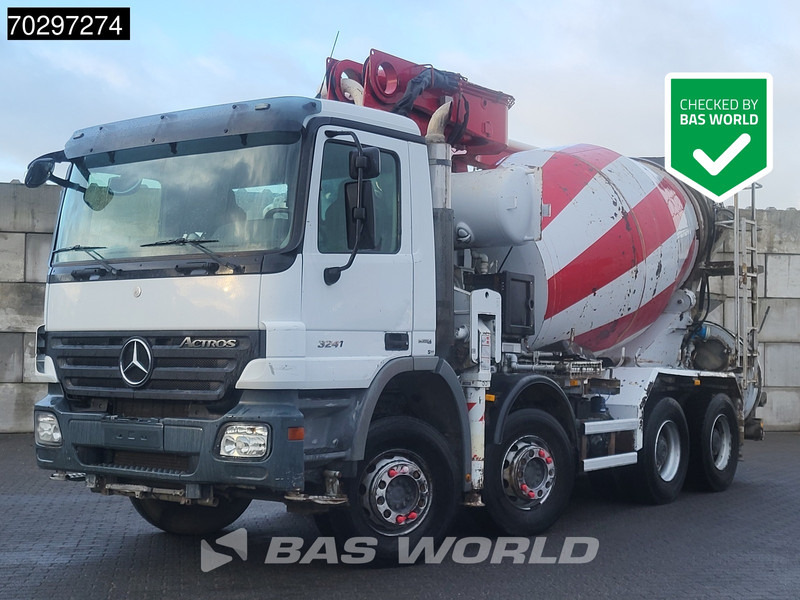 Mercedes-Benz Actros 3241 8X4 Putzmeister M24-3 Pump + 9m3 LIEBHERR Mixer Steelsuspension 3-Pedals Euro 4 - Betonpumpe: billede 1 Mercedes-Benz Actros 3241 8X4 Putzmeister M24-3 Pump + 9m3 LIEBHERR Mixer Steelsuspension 3-Pedals Euro 4 - Betonpumpe: billede 1