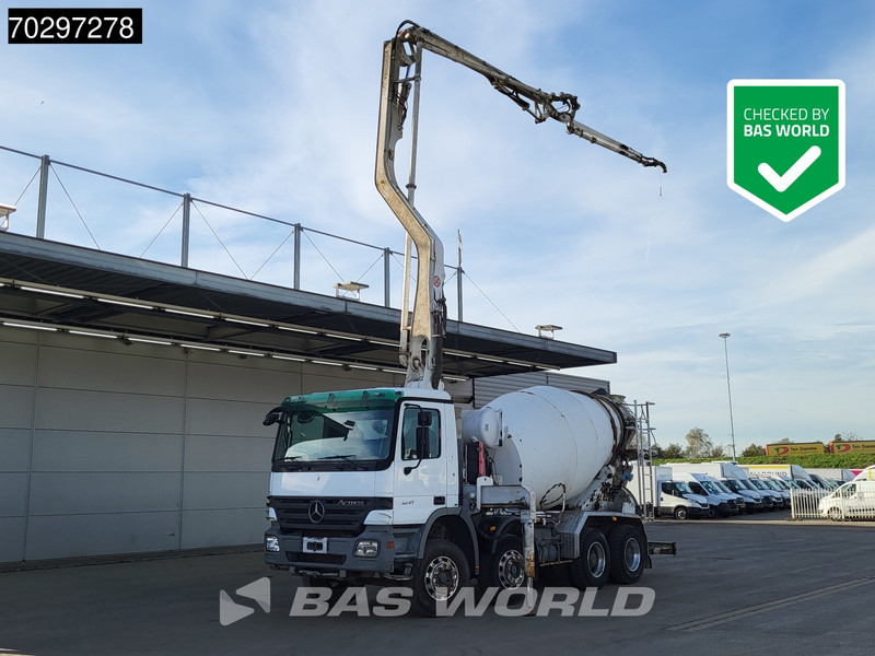 Mercedes-Benz Actros 3241 8X4 Putzmeister TMM 21-G2 PUMI 7m3 Mixer Big-Axle Steelsuspension 3-Pedals Euro 3 - Betonpumpe: billede 1 Mercedes-Benz Actros 3241 8X4 Putzmeister TMM 21-G2 PUMI 7m3 Mixer Big-Axle Steelsuspension 3-Pedals Euro 3 - Betonpumpe: billede 1