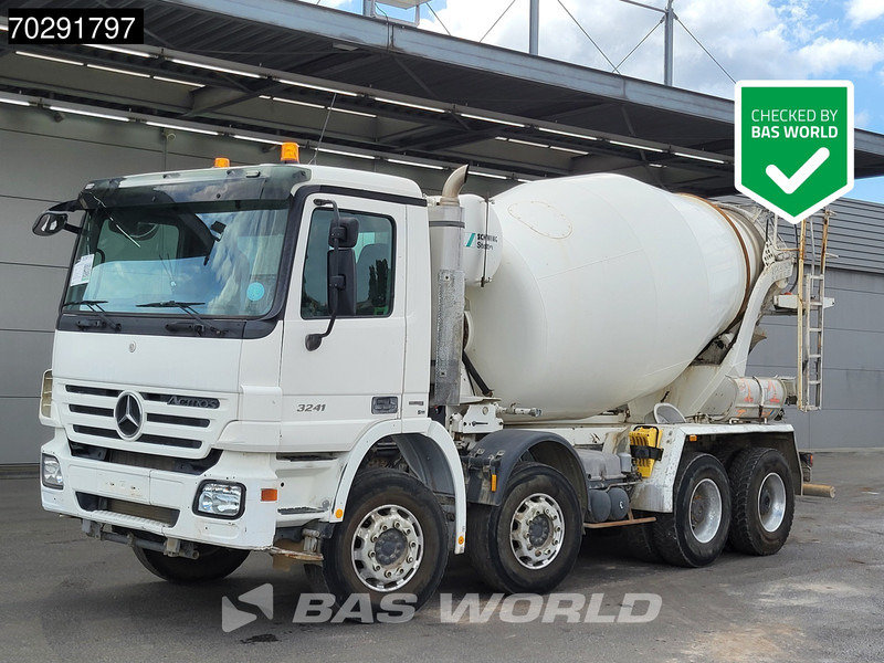 Mercedes-Benz Actros 3241 8X4 Retarder 9m3 Stetter Steelsuspension 3-Pedals Euro 4 - Betonbil: billede 1 Mercedes-Benz Actros 3241 8X4 Retarder 9m3 Stetter Steelsuspension 3-Pedals Euro 4 - Betonbil: billede 1