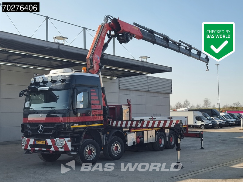 Mercedes-Benz Actros 4146 8X4 FASSI F600AXP.26 Crane Kran NL-Truck Euro 5 - Lastbil med lad, Lastbil med kran: billede 1 Mercedes-Benz Actros 4146 8X4 FASSI F600AXP.26 Crane Kran NL-Truck Euro 5 - Lastbil med lad, Lastbil med kran: billede 1