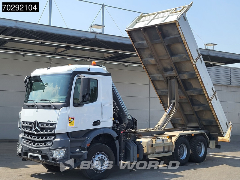 Mercedes-Benz Arocs 2636 Arocs 6X4 8m3 Forez Bennes Tipper HIAB 144 B-2 Hiduo Crane Steelsuspension Automatic Euro 6 - Tipvogn lastbil, Lastbil med kran: billede 5 Mercedes-Benz Arocs 2636 Arocs 6X4 8m3 Forez Bennes Tipper HIAB 144 B-2 Hiduo Crane Steelsuspension Automatic Euro 6 - Tipvogn lastbil, Lastbil med kran: billede 5
