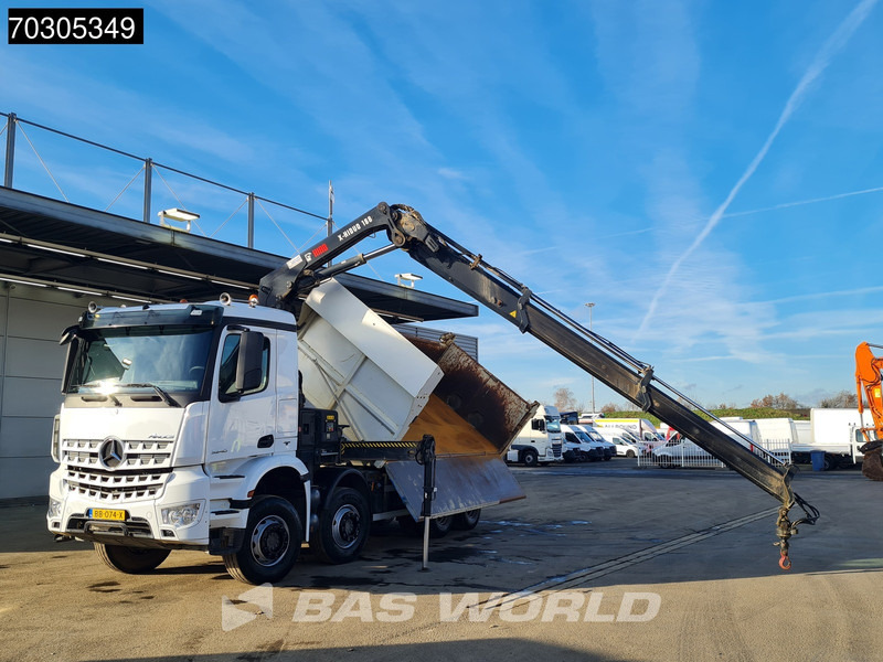 Mercedes-Benz Arocs 3240 8X4 HIAB X-HIDUO 188 E-2 Kran Crane 3-side tipper Big-Axle Euro 6 - Tipvogn lastbil, Lastbil med kran: billede 2 Mercedes-Benz Arocs 3240 8X4 HIAB X-HIDUO 188 E-2 Kran Crane 3-side tipper Big-Axle Euro 6 - Tipvogn lastbil, Lastbil med kran: billede 2