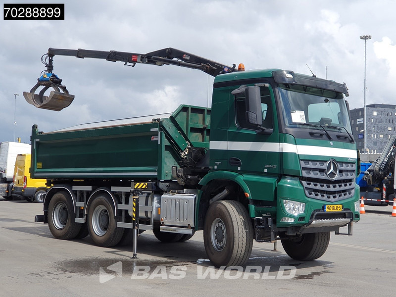 Mercedes-Benz Arocs 3342 Arocs 6X6 NL-Truck HMF 1643 Z-Crane Kran Steering Axle Big-Axle Euro 6 - Tipvogn lastbil, Lastbil med kran: billede 3 Mercedes-Benz Arocs 3342 Arocs 6X6 NL-Truck HMF 1643 Z-Crane Kran Steering Axle Big-Axle Euro 6 - Tipvogn lastbil, Lastbil med kran: billede 3