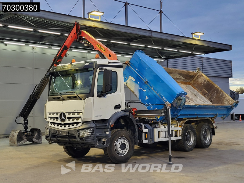 Mercedes-Benz Arocs 3343 6X4 Palfinger PK12.501 SLD Kran Crane 7m3 tipper Big-Axle Automatic Euro 6 - Tipvogn lastbil, Lastbil med kran: billede 5 Mercedes-Benz Arocs 3343 6X4 Palfinger PK12.501 SLD Kran Crane 7m3 tipper Big-Axle Automatic Euro 6 - Tipvogn lastbil, Lastbil med kran: billede 5