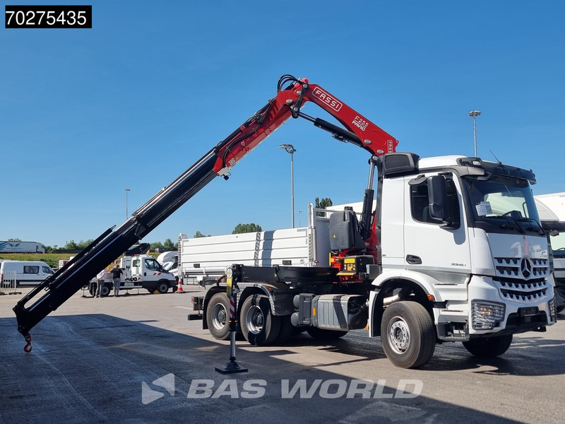 Mercedes-Benz Arocs 3348 6X4 Fassi F255A2.24 Kran Crane 9m3 3-Sided Tipper Big-Axle Euro 6 - Tipvogn lastbil, Lastbil med kran: billede 5 Mercedes-Benz Arocs 3348 6X4 Fassi F255A2.24 Kran Crane 9m3 3-Sided Tipper Big-Axle Euro 6 - Tipvogn lastbil, Lastbil med kran: billede 5