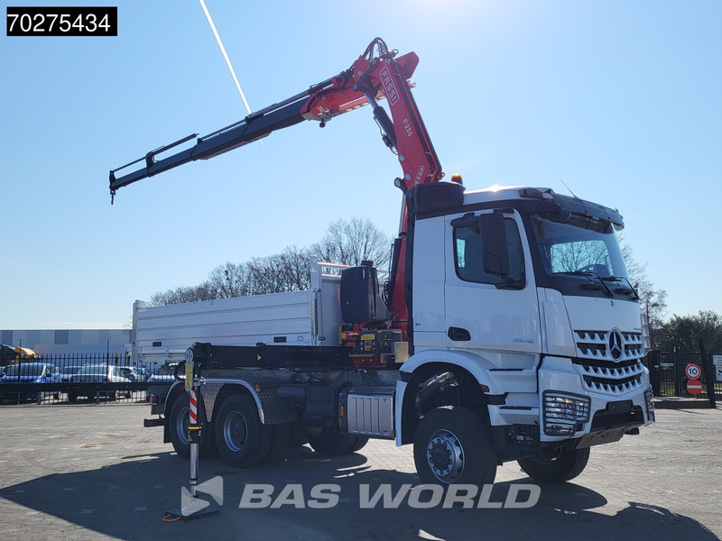 Mercedes-Benz Arocs 3348 6X6 Fassi F255A.2.24 xe-dynamic Kran Dreiseitenkipper Navi Euro 6 - Tipvogn lastbil, Lastbil med kran: billede 3 Mercedes-Benz Arocs 3348 6X6 Fassi F255A.2.24 xe-dynamic Kran Dreiseitenkipper Navi Euro 6 - Tipvogn lastbil, Lastbil med kran: billede 3