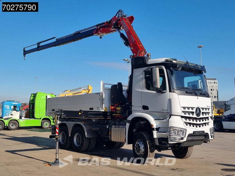 Mercedes-Benz Arocs 3348 6X6 Full Steel Retarder Fassi 25T/M Crane Kran Euro 6 - Tipvogn lastbil, Lastbil med kran: billede 3 Mercedes-Benz Arocs 3348 6X6 Full Steel Retarder Fassi 25T/M Crane Kran Euro 6 - Tipvogn lastbil, Lastbil med kran: billede 3