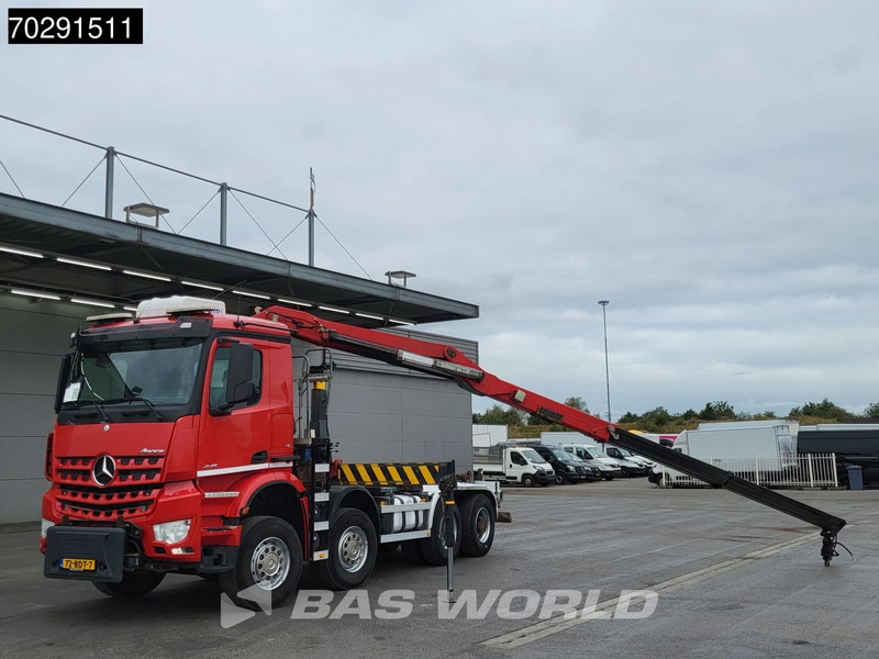Mercedes-Benz Arocs 4145 8X4 NL-Truck HMF RCL 5300 Crane Hyva 26-51-S Hooklift Steelsuspension Big-Axle Automatic Euro 6 - Lastbil kroghejs, Lastbil med kran: billede 2 Mercedes-Benz Arocs 4145 8X4 NL-Truck HMF RCL 5300 Crane Hyva 26-51-S Hooklift Steelsuspension Big-Axle Automatic Euro 6 - Lastbil kroghejs, Lastbil med kran: billede 2