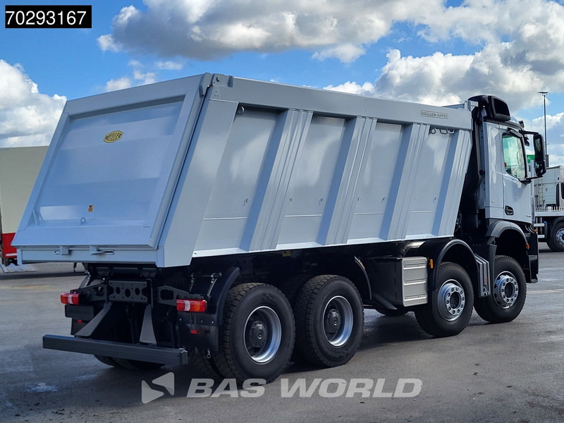 Ny Tipvogn lastbil Mercedes-Benz Arocs 4145 8X4 New! 22m3 Meiller Kipper Big-Axle Steelsuspension Manual Euro 3: billede 8 Ny Tipvogn lastbil Mercedes-Benz Arocs 4145 8X4 New! 22m3 Meiller Kipper Big-Axle Steelsuspension Manual Euro 3: billede 8