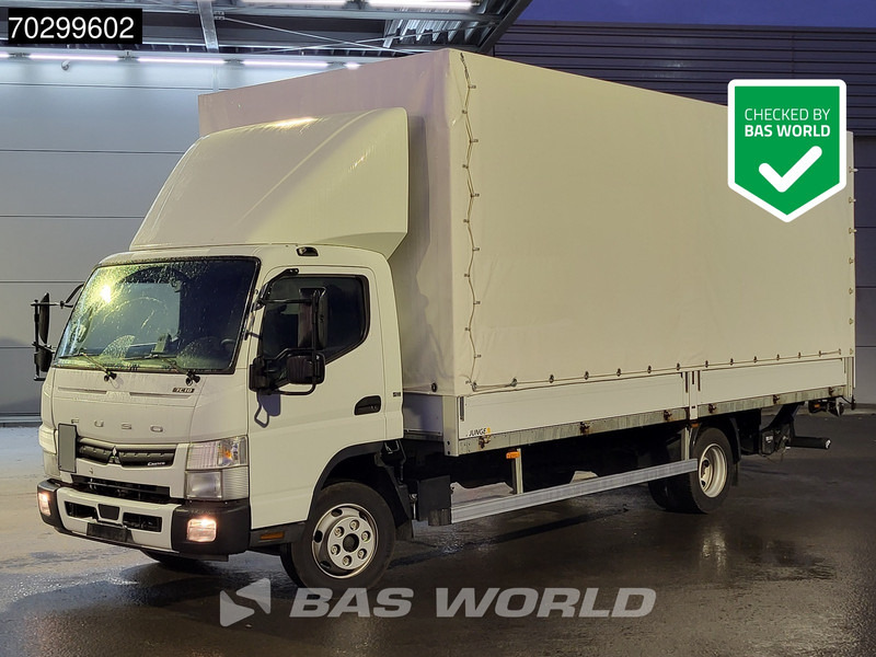 Mitsubishi Canter 7C18 4X2 7.5tonner 1000kg Ladebordwand Automatic Euro 6 - Lastbil med presenning: billede 1 Mitsubishi Canter 7C18 4X2 7.5tonner 1000kg Ladebordwand Automatic Euro 6 - Lastbil med presenning: billede 1