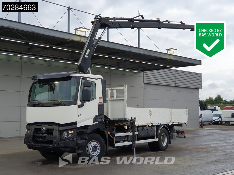 Renault C 380 4X2 HIAB 122 B-3 HIDUO Kran Crane Steelsuspension Big-Axle Euro 6 - Lastbil med lad, Lastbil med kran: billede 1 Renault C 380 4X2 HIAB 122 B-3 HIDUO Kran Crane Steelsuspension Big-Axle Euro 6 - Lastbil med lad, Lastbil med kran: billede 1