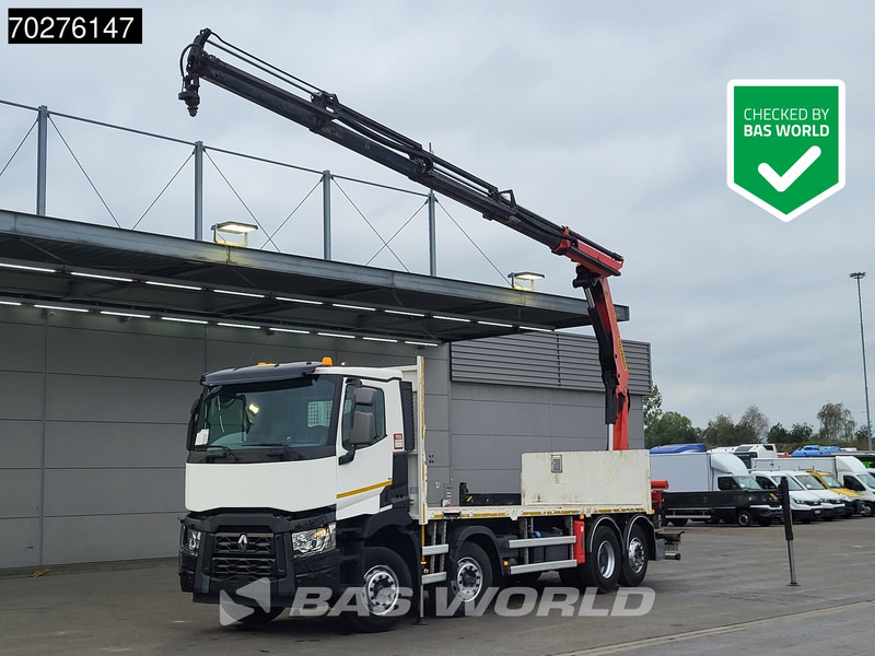 Renault C 380 8X2 Palfinger PK24001K Remote Lenkachse Euro 6 - Lastbil med lad, Lastbil med kran: billede 1 Renault C 380 8X2 Palfinger PK24001K Remote Lenkachse Euro 6 - Lastbil med lad, Lastbil med kran: billede 1
