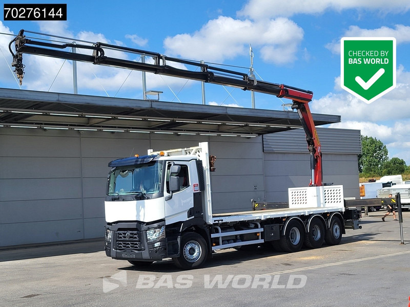 Renault C 380 8X4 Palfinger PK 23001 EH Remote Lift+Lenkachse Euro 6 - Lastbil med lad, Lastbil med kran: billede 1 Renault C 380 8X4 Palfinger PK 23001 EH Remote Lift+Lenkachse Euro 6 - Lastbil med lad, Lastbil med kran: billede 1