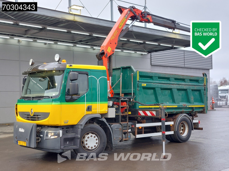 Renault D 280 D 4X2 Palfinger 12t/m Crane Tipper Automatic Euro 5 - Tipvogn lastbil, Lastbil med kran: billede 1 Renault D 280 D 4X2 Palfinger 12t/m Crane Tipper Automatic Euro 5 - Tipvogn lastbil, Lastbil med kran: billede 1
