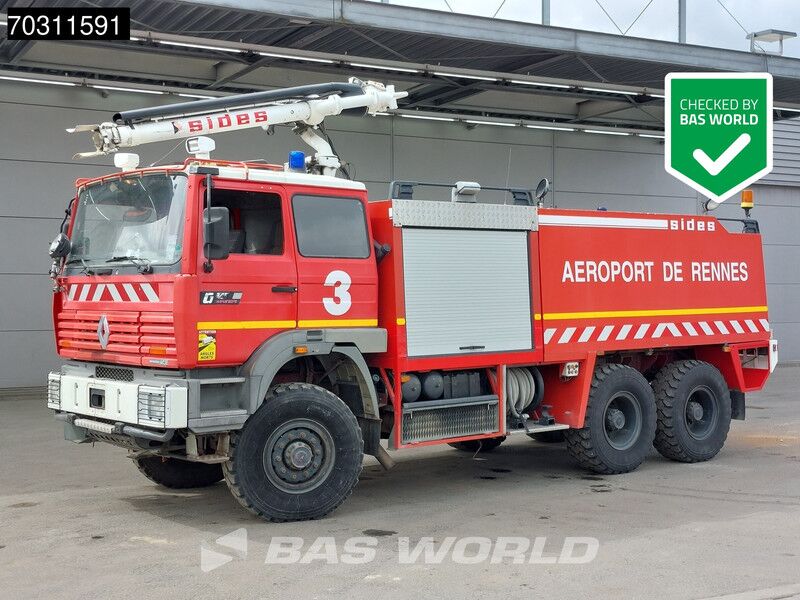 Renault G 340ti Maxter 6X6 Sides Crashtender 6x6 Big-Axle Steelsuspension Automatic - Brandbil: billede 1 Renault G 340ti Maxter 6X6 Sides Crashtender 6x6 Big-Axle Steelsuspension Automatic - Brandbil: billede 1