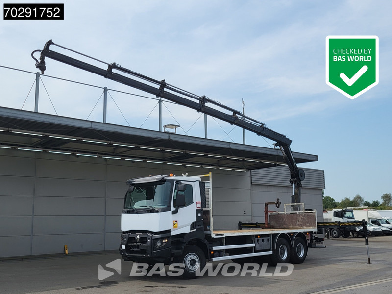 Renault K 380 6X4 HIAB X-HIDUO 188 E-5 Crane Steelsuspension Big-Axle Automatic Euro 6 - Lastbil med lad, Lastbil med kran: billede 1 Renault K 380 6X4 HIAB X-HIDUO 188 E-5 Crane Steelsuspension Big-Axle Automatic Euro 6 - Lastbil med lad, Lastbil med kran: billede 1