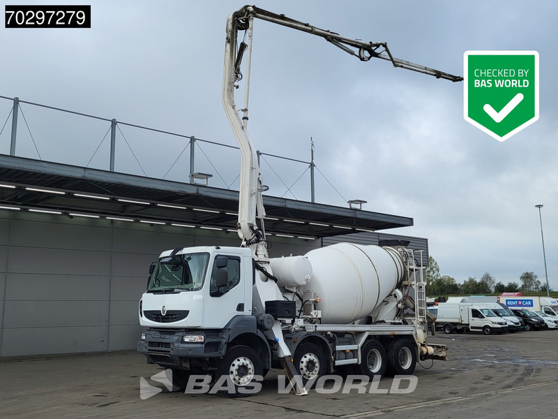 Renault Kerax 8X4 Mecbo M3-23/100-BZ Pomp+Mixer Big-Axle Steelsuspension Euro 5 - Betonbil: billede 1 Renault Kerax 8X4 Mecbo M3-23/100-BZ Pomp+Mixer Big-Axle Steelsuspension Euro 5 - Betonbil: billede 1