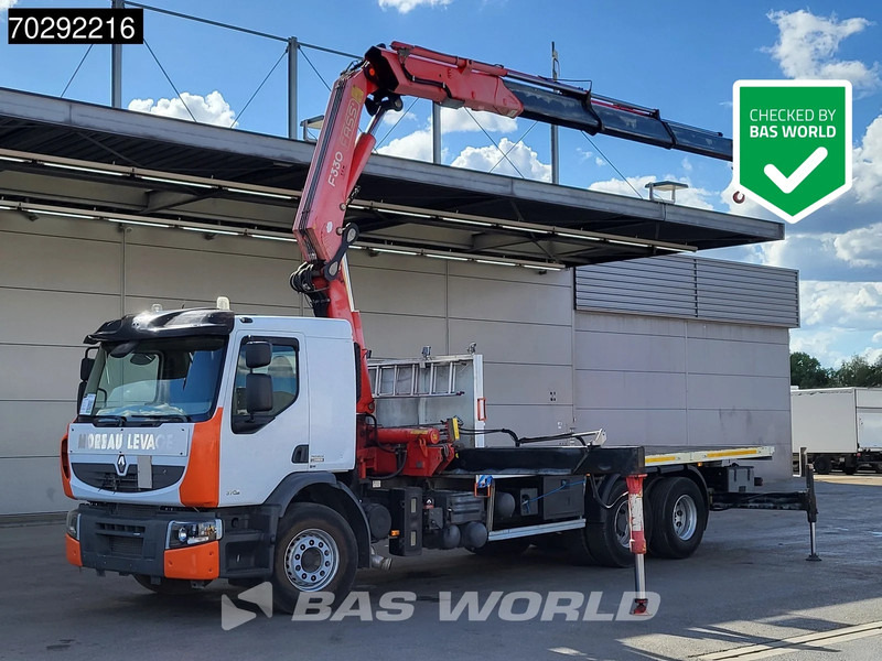 Renault Premium 370 6X2 Fassi F330B.23 Kran Crane Manual Big-Axle Lift-Axle Euro 4 - Lastbil med lad, Lastbil med kran: billede 1 Renault Premium 370 6X2 Fassi F330B.23 Kran Crane Manual Big-Axle Lift-Axle Euro 4 - Lastbil med lad, Lastbil med kran: billede 1