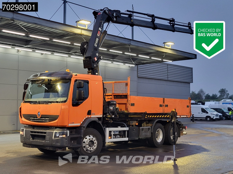 Renault Premium 430 Lander 6X4 HIAB 211 EP-4 Crane Tipper Big-Axle Automatic Euro 5 - Tipvogn lastbil, Lastbil med kran: billede 1 Renault Premium 430 Lander 6X4 HIAB 211 EP-4 Crane Tipper Big-Axle Automatic Euro 5 - Tipvogn lastbil, Lastbil med kran: billede 1