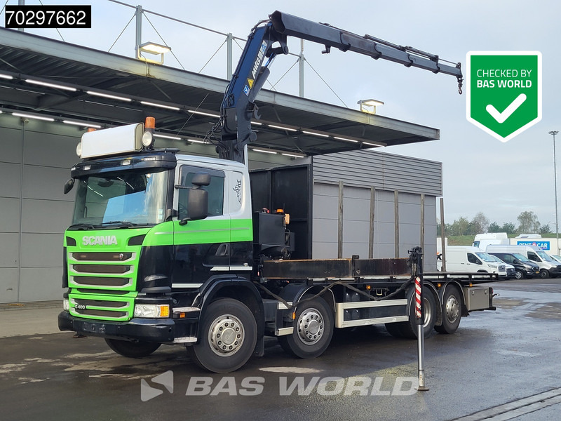 Scania G400 G 8X2 MKG HLK 231 HPA4 Crane Retarder Lift+Steering-Axle Euro 5 - Lastbil med lad, Lastbil med kran: billede 1 Scania G400 G 8X2 MKG HLK 231 HPA4 Crane Retarder Lift+Steering-Axle Euro 5 - Lastbil med lad, Lastbil med kran: billede 1