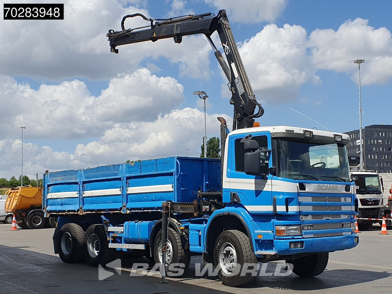 Scania G420 8X4 15m3 tipper Hiab 144 Crane Steelsuspension Manual Big-Axle Euro 3 - Tipvogn lastbil, Lastbil med kran: billede 3 Scania G420 8X4 15m3 tipper Hiab 144 Crane Steelsuspension Manual Big-Axle Euro 3 - Tipvogn lastbil, Lastbil med kran: billede 3