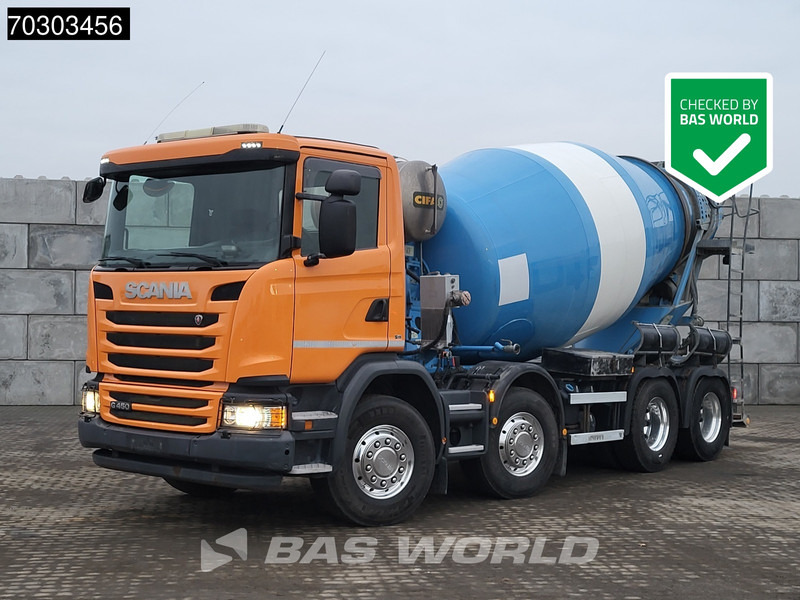 Scania G450 8X4 10m3 CIFA Mixer Steel suspension 3-Pedals Airco Euro 6 - Betonbil: billede 1 Scania G450 8X4 10m3 CIFA Mixer Steel suspension 3-Pedals Airco Euro 6 - Betonbil: billede 1