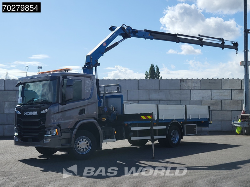 Scania P280 4X2 HMF 1420K-RC Kran Crane Automatic Euro 6 - Lastbil med lad, Lastbil med kran: billede 1 Scania P280 4X2 HMF 1420K-RC Kran Crane Automatic Euro 6 - Lastbil med lad, Lastbil med kran: billede 1
