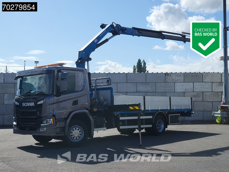 Scania P280 4X2 HMF 1420K-RC Kran Crane Automatic Euro 6 - Lastbil med lad, Lastbil med kran: billede 1 Scania P280 4X2 HMF 1420K-RC Kran Crane Automatic Euro 6 - Lastbil med lad, Lastbil med kran: billede 1