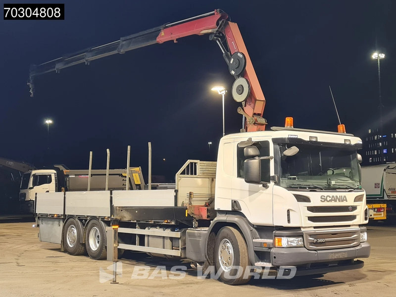 Scania P360 P 6X2 HMF 1820-K4 Kran Crane Lift+Steering Axle Air Suspension Euro 6 - Lastbil med lad, Lastbil med kran: billede 3 Scania P360 P 6X2 HMF 1820-K4 Kran Crane Lift+Steering Axle Air Suspension Euro 6 - Lastbil med lad, Lastbil med kran: billede 3