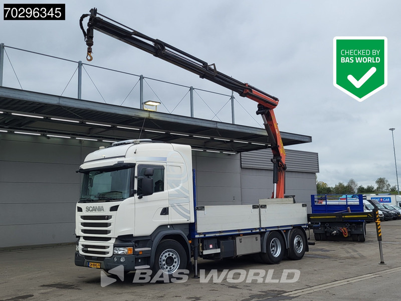 Scania R410 R 6X2 NL-Truck Palfinger PK22002-EH Crane Kran Lift+Steering-Axle Euro 6 - Lastbil med lad, Lastbil med kran: billede 1 Scania R410 R 6X2 NL-Truck Palfinger PK22002-EH Crane Kran Lift+Steering-Axle Euro 6 - Lastbil med lad, Lastbil med kran: billede 1