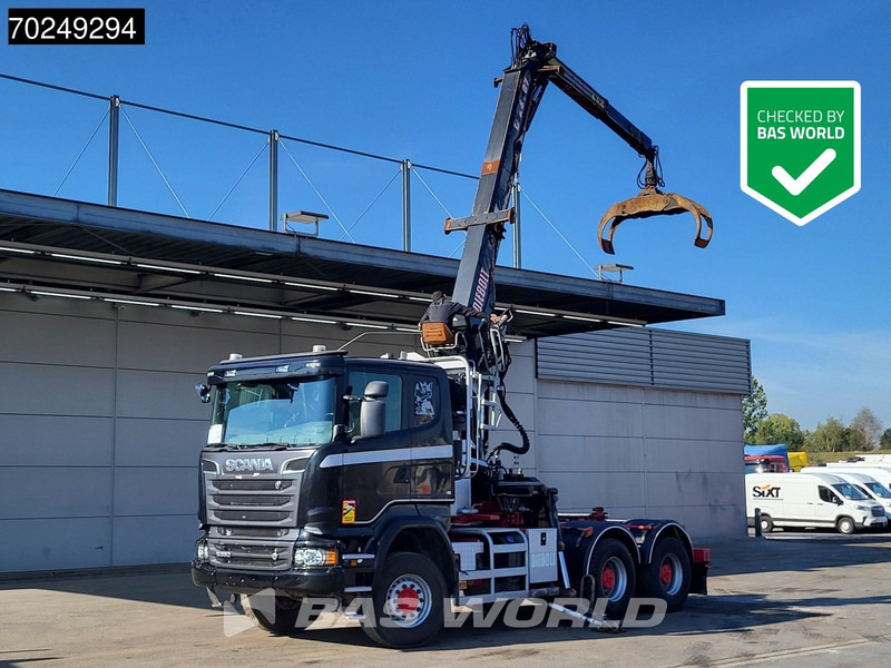 Scania R580 6X4 Holz Kran Diebolt D28 Full-Steel - Tømmerbil, Lastbil med kran: billede 1 Scania R580 6X4 Holz Kran Diebolt D28 Full-Steel - Tømmerbil, Lastbil med kran: billede 1