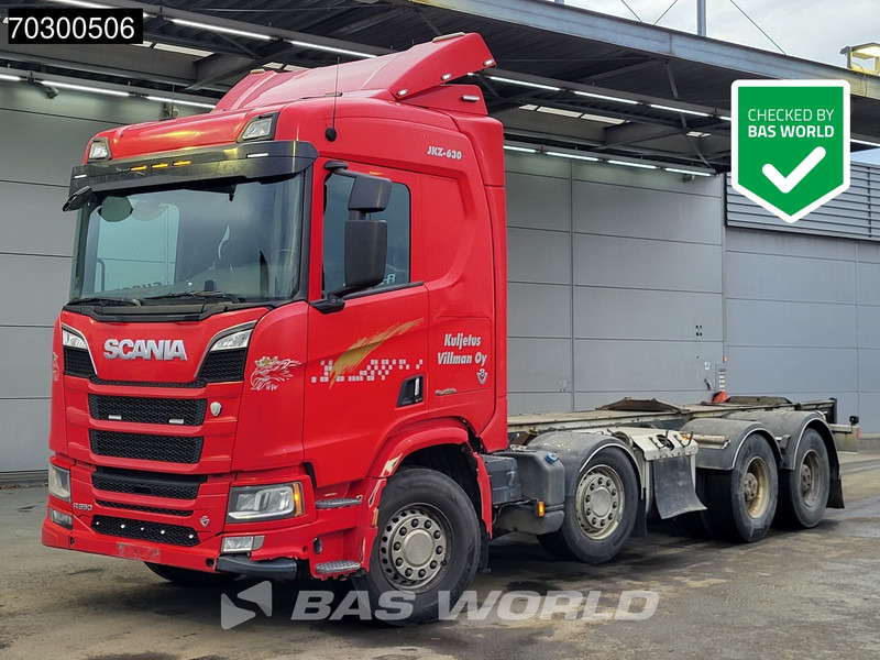 Scania R650 R 8X4 8x4 chassis Retarder Big-Axle semi Automatic Euro 6 - Lastbil chassis: billede 1 Scania R650 R 8X4 8x4 chassis Retarder Big-Axle semi Automatic Euro 6 - Lastbil chassis: billede 1