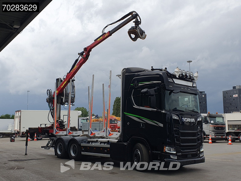 Scania S650 S 6X4 Tajfun LIV100K Kran Holztransport Retarder 3-Pedals Euro 6 - Tømmerbil, Lastbil med kran: billede 3 Scania S650 S 6X4 Tajfun LIV100K Kran Holztransport Retarder 3-Pedals Euro 6 - Tømmerbil, Lastbil med kran: billede 3