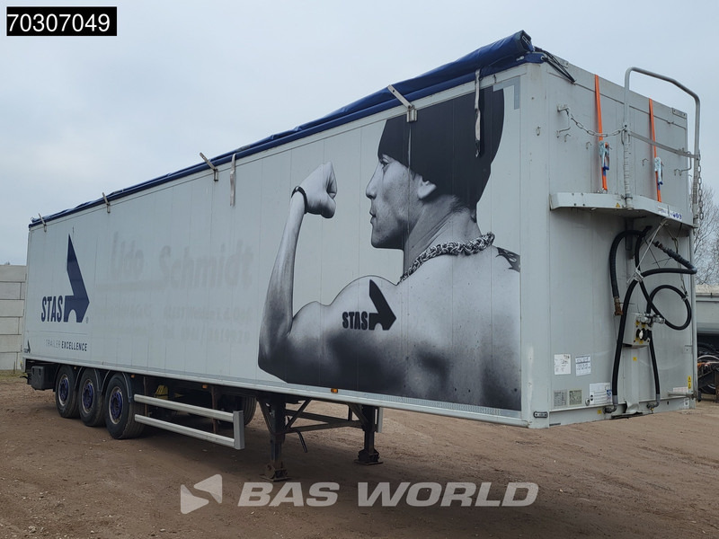 Stas S300ZX 3 axles New Curtain 92m3 Lifting Axle 10mm - Walking floor sættevogn: billede 3 Stas S300ZX 3 axles New Curtain 92m3 Lifting Axle 10mm - Walking floor sættevogn: billede 3