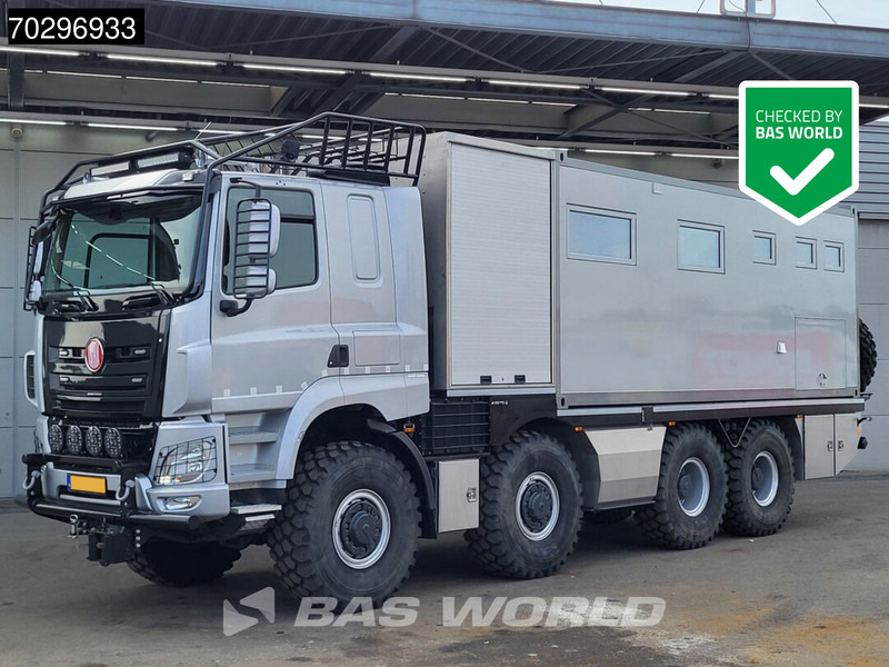 Tatra T158 8X8 NL-Truck 8x8 Off-Grid Camper Hydraulic Winch Generator Retarder Airco Euro 6 - Helintegreret autocamper: billede 1 Tatra T158 8X8 NL-Truck 8x8 Off-Grid Camper Hydraulic Winch Generator Retarder Airco Euro 6 - Helintegreret autocamper: billede 1