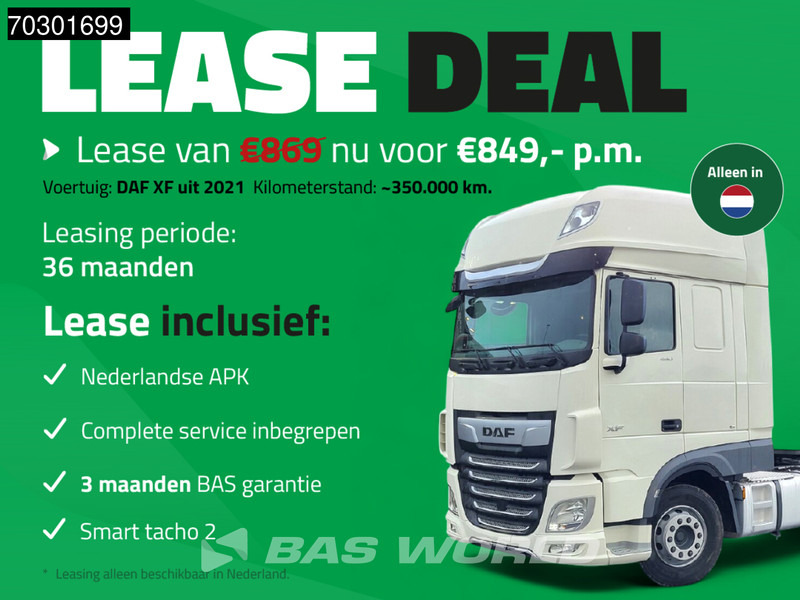 DAF XF 480 4X2 36 Maanden LEASE €849,-! NL-Truck SSC 2xTanks ACC LED Euro 6 - Trækker: billede 2 DAF XF 480 4X2 36 Maanden LEASE €849,-! NL-Truck SSC 2xTanks ACC LED Euro 6 - Trækker: billede 2