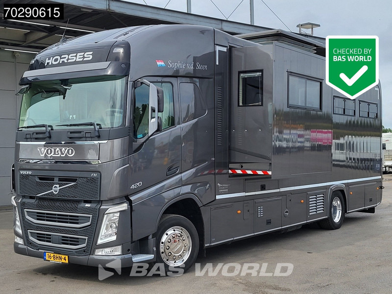 Volvo FH 420 FH 4X2 NL-Truck STX Horse truck + Living 4 Horses Navi ACC Euro 6 - Hestetransporter: billede 1 Volvo FH 420 FH 4X2 NL-Truck STX Horse truck + Living 4 Horses Navi ACC Euro 6 - Hestetransporter: billede 1