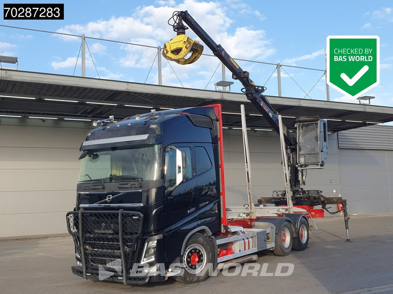 Volvo FH16 750 FH16 6X4 HIAB E96S 79 wood crane Retarder Dynamic-Steering Big-Axle Euro 6 - Tømmerbil, Lastbil med kran: billede 1 Volvo FH16 750 FH16 6X4 HIAB E96S 79 wood crane Retarder Dynamic-Steering Big-Axle Euro 6 - Tømmerbil, Lastbil med kran: billede 1
