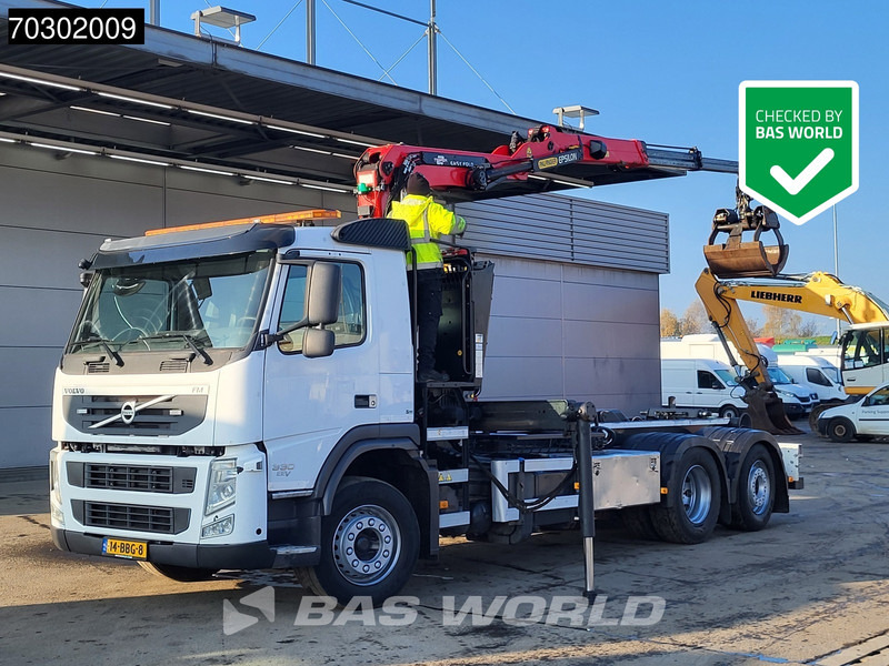 Volvo FM 330 FM 6X2 Palfinger Epsilon Z-Crane VDL Hook Lift+Steering Axle - Lastbil kroghejs, Lastbil med kran: billede 1 Volvo FM 330 FM 6X2 Palfinger Epsilon Z-Crane VDL Hook Lift+Steering Axle - Lastbil kroghejs, Lastbil med kran: billede 1