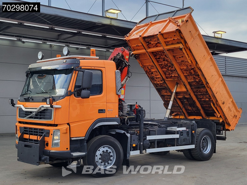 Volvo FM 340 FM 4X4 4x4 Crane Palfinger PK10501 Tipper Big-Axle Full Steel - Tipvogn lastbil, Lastbil med kran: billede 3 Volvo FM 340 FM 4X4 4x4 Crane Palfinger PK10501 Tipper Big-Axle Full Steel - Tipvogn lastbil, Lastbil med kran: billede 3