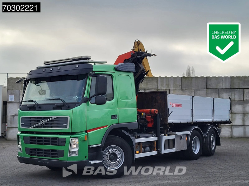 Volvo FM 340 FM 6X2 Palfinger PK23002 Crane 10m3 3-way tipper Lift+steering axle Euro 5 - Tipvogn lastbil, Lastbil med kran: billede 1 Volvo FM 340 FM 6X2 Palfinger PK23002 Crane 10m3 3-way tipper Lift+steering axle Euro 5 - Tipvogn lastbil, Lastbil med kran: billede 1