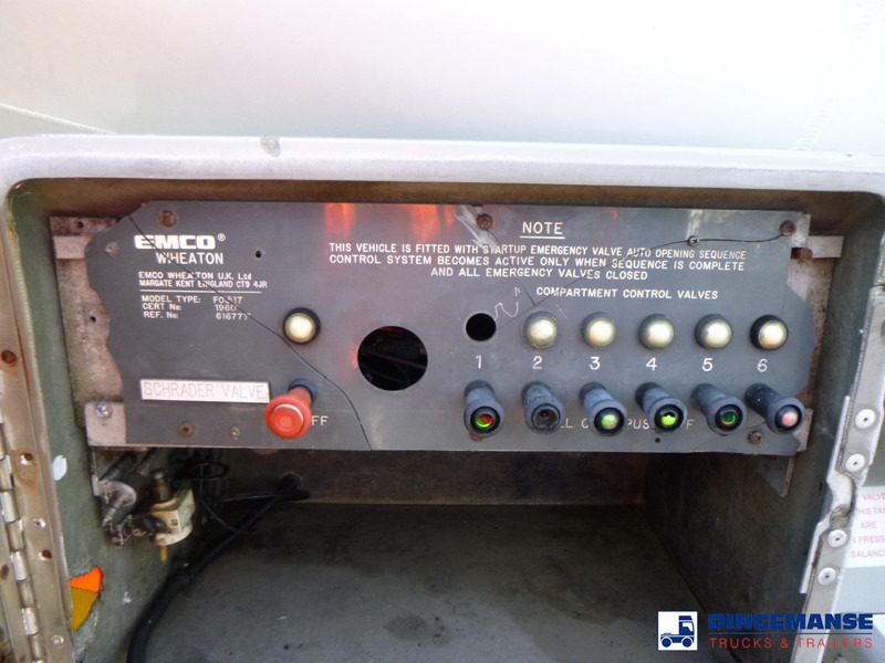Tanksættevogn Crane Fruehauf Fuel tank alu 40.4 m3 / 6 comp: billede 9