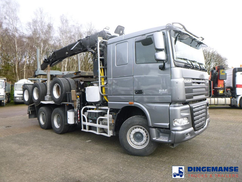 DAF XF 105.510 6x4 + Loglift F281S83 crane / timber truck + dolly - Tømmerbil, Lastbil med kran: billede 2 DAF XF 105.510 6x4 + Loglift F281S83 crane / timber truck + dolly - Tømmerbil, Lastbil med kran: billede 2