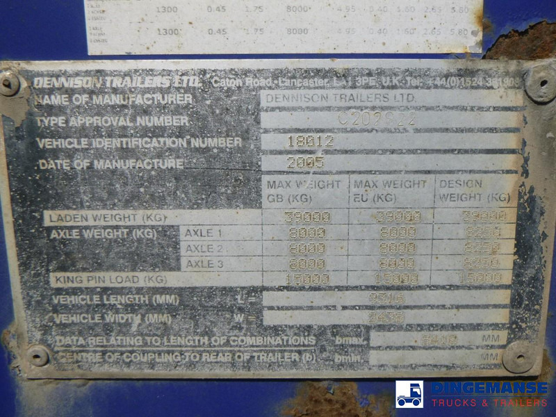 Containerbil/ Veksellad sættevogn Dennison Container trailer 20-30-40-45 ft: billede 16