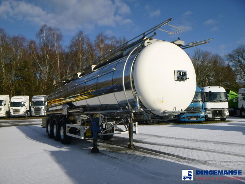 Feldbinder Chemical tank inox L4BH 30 m3 / 1 comp + pump - Tanksættevogn: billede 2 Feldbinder Chemical tank inox L4BH 30 m3 / 1 comp + pump - Tanksættevogn: billede 2